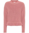 RED VALENTINO KNITTED COTTON SWEATER,P00291377