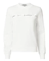 MUGLER Embellished White Pullover,18R3SW0019640