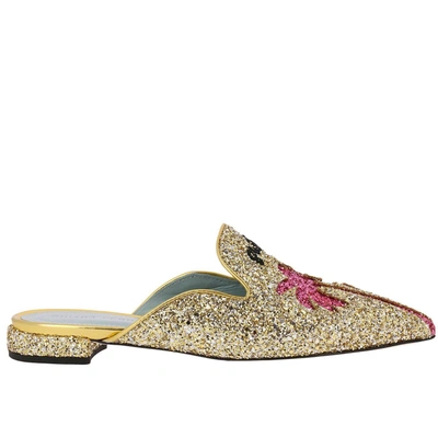 Chiara Ferragni Ballet Flats Shoes Women  In Gold