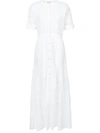 Loveshackfancy Edie Cotton Maxi Dress In White