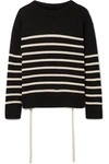 VINCE STRIPED CASHMERE SWEATER