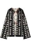 GUCCI Oversized wool and cashmere-blend jacquard jacket