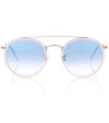 Ray Ban 51mm Aviator Gradient Lens Sunglasses - Blue Transparent In Blue