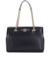 FERRAGAMO LEATHER TOTE,P00293797