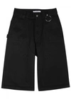 Givenchy Distressed Effect Bermuda Shorts In Black