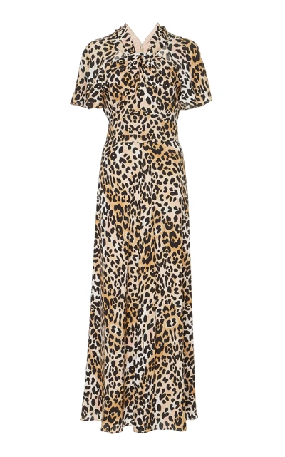Temperley London Wild Cat Midi Dress In Animal