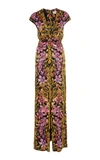 TEMPERLEY LONDON Safari Printed Tie Dress,18ASAF52575