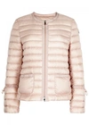 MONCLER ALMANDIN BLUSH QUILTED SHELL JACKET