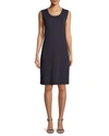 Misook Plus Size Pullover Sleeveless Tank Dress In Black