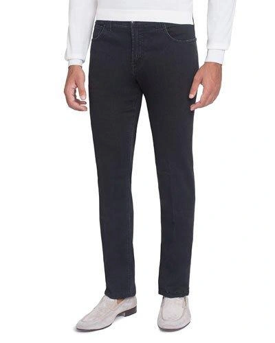 Stefano Ricci Straight-leg Denim Jeans, Black