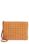 Mcm Crossbody Pouch In Visetos Original In Cognac | Cognac