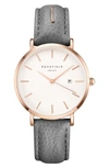 ROSEFIELD THE SEPTEMBER ISSUE LEATHER STRAP WATCH, 33MM,SIGD-I82