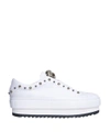 VERSACE MEDUSA LEATHER SNEAKERS,DSR552FD2VTP K0AEC