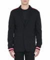 GIVENCHY COTTON JERSEY STRIPED BLAZER,BM300N3Y04 001