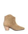 ISABEL MARANT DICKER SUEDE BOOTS,BO010200M103S 50BW