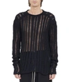 RICK OWENS LEVEL LUPETTO COTTON SWEATER,RU18S5677KFIC 09