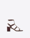 VALENTINO GARAVANI ROCKSTUD BLOCK HEEL CAGE SANDAL