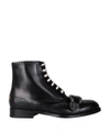 GUCCI QUEERCORE LEATHER BOOTS,449950DKG00 1000