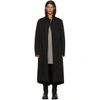 JULIUS JULIUS BLACK HIGH NECK COAT,607COM4