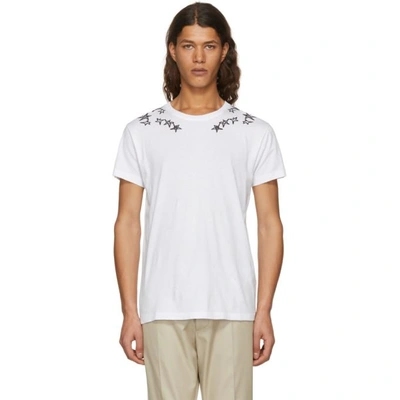 Valentino X Zandra Rhodes Star-print Cotton-jersey T-shirt In White