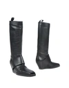 RICK OWENS KNEE BOOTS,11395622BS 7