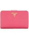 PRADA LOGO ZIP AROUND PURSE,1ML225QWA12571615