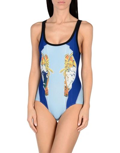 Stella Mccartney One-piece Swimsuits In Sky Blue