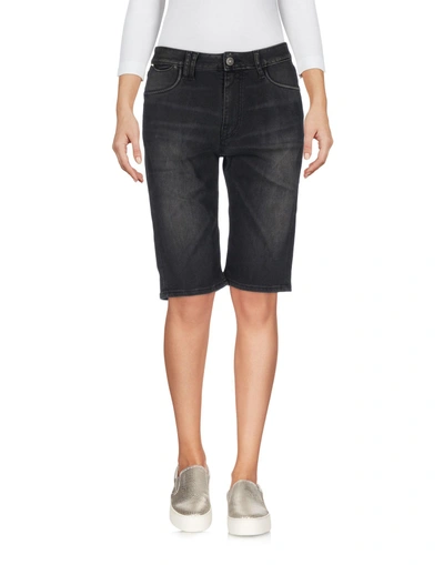 CYCLE CYCLE WOMAN DENIM SHORTS BLACK SIZE 29 COTTON, ELASTANE,42653088SI 6
