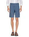 Dolce & Gabbana Man Shorts & Bermuda Shorts Slate Blue Size 32 Cotton In Slate Blue