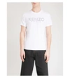 Kenzo Logo-print Cotton-jersey T-shirt In White