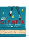 OLYMPIA LE-TAN Matchbook felt-appliquéd cotton-faille clutch,US 4772211931773858