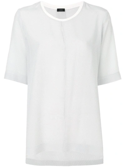 Joseph 短袖罩衫 In White