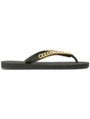 GIUSEPPE ZANOTTI chain strap flip flops,IU7001000212554905