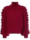 LIYA HAND KNITTED TURTLENECK JUMPER,200004212467465