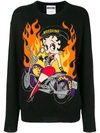MOSCHINO Betty Boop biker sweater,A0922050412577075