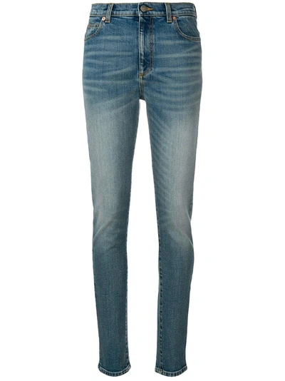 Gucci Eng Anliegende Röhrenjeans In Blue