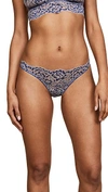 Cosabella Thong Pret-a-porter Thong In Navy Blue Canvas Stone