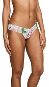 Hanky Panky Blushing Rose Low Rise Thong In Multi