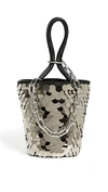 ALEXANDER WANG ROXY MINI BUCKET BAG WITH SHINY PAILLETTES