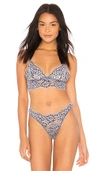 Cosabella Pret Longline Triangle Bralette In Blue