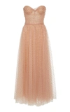 MONIQUE LHUILLIER STRAPLESS TULLE SWEETHEART GOWN,18238654.0