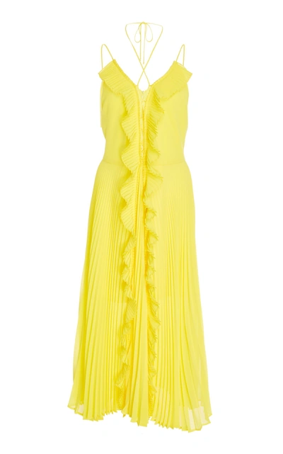 Delfi Collective Gwen Sleeveless Midi Dress In Yellow