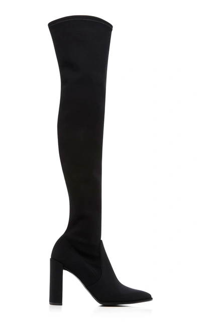 Stuart Weitzman Women's Hi Rise Over-the-knee Stretch Boots In Black