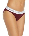 Calvin Klein 'modern Cotton Collection' Cotton Blend Bikini In Brazen