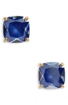 Kate Spade Small Square Enamel Stud Earrings In Royal Blue