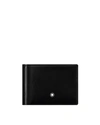 MONTBLANC MEISTERSTUCK LEATHER BIFOLD WALLET WITH MONEY CLIP, BLACK,PROD207850202