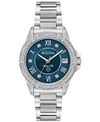 Bulova Women's Diamond Accent Marine Star Stainless Steel Bracelet Watch 32mm 96r215