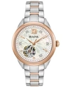 Bulova Two-tone Automatic Watch, 34.5mm In Two-tone