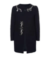 BOUTIQUE MOSCHINO Longline Embellished Tweed Jacket,P000000000005825127