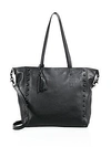 LOEFFLER RANDALL Studded Leather Tote,0400097126850